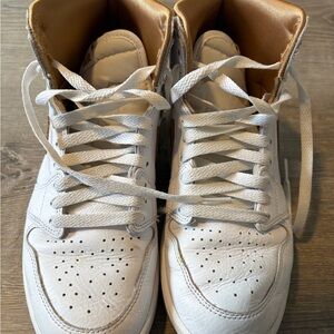 White High-Top Sneakers